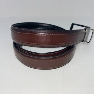 Mens leather belt 2 tone brown size 46 / 115
